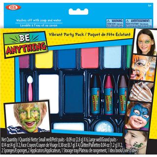 POOF Slinky Ideal Be Anything! Vibrant Party Pack Face Painting Kit, 8 Color Set