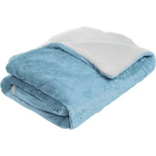 Somerset Home Fleece Blanket with Sherpa Backing