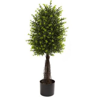 Nearly Natural 35'' Ixora Topiary, UV Resistant, Indoor and Outdoor