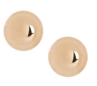 9mm Polished Ball Stud Earrings 14K Gold —