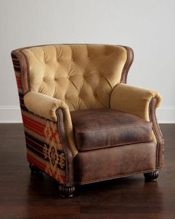 Massoud Palomino Leather Chair
