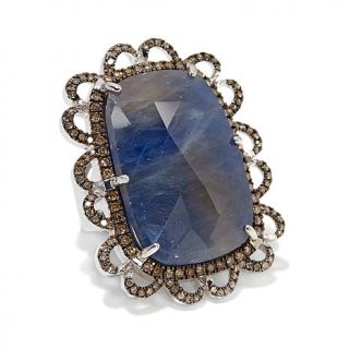 Rarities: Fine Jewelry with Carol Brodie 24.07ct Sapphire Slice and Champagne D   7708802