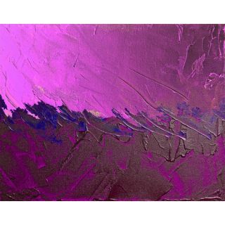 Abstract Violet Strokes by Jordan Carlyle Graphic Art by Carlyle Fine