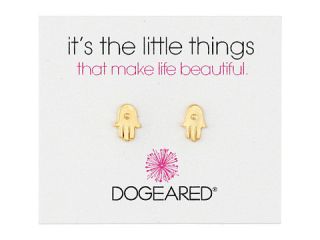 Dogeared Its The Little Things Hamsa Earrings Gold Dipped
