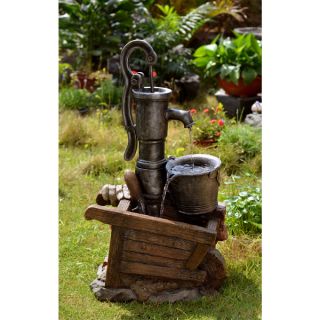 Water Pump and Pot Water Fountain with LED Light   16357922
