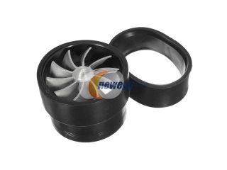 Car Supercharger Turbo Turbonator Amplifier Cold Air Intake Gas Fuel Saver Turbine Single Fan Inner Black