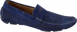 Mens Mauri 9225   Blue Perforated Suede
