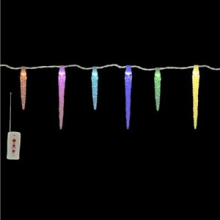 Home Accents Holiday 12 Light LED Color Changing 16 Function Molded Icicle Light Set TY760 1415
