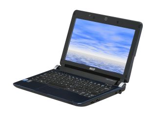 Acer Aspire One AOD150 1165 Blue Intel Atom N270(1.60 GHz) 10.1" WSVGA 1GB Memory 160GB HDD Netbook