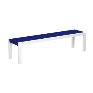 POLYWOOD 68 in L Aluminum Patio Bench