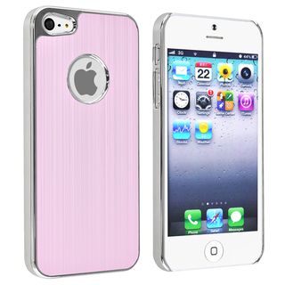 BasAcc Light Pink Brushed Chrome Aluminum Rear Case for Apple iPhone 5