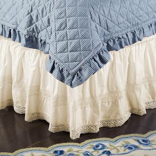Clever Carriage Home French Crochet Bedskirt   7682292