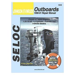 Buy Seloc Johnson/Evinrude Outboard Marine Engine Manual 1990 2001 1312 at