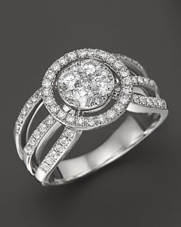 Diamond Ring in 14K White Gold, .85 ct.tw.