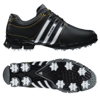 Adidas Mens Tour 360 ATV M1 Aluminum/ Black/ White/ Yellow Golf Shoes