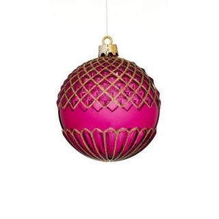 Sage & Co. Modern Opulence 4.75 in. Shatterproof Ball Ornament (6 Pack) XAO18820PM