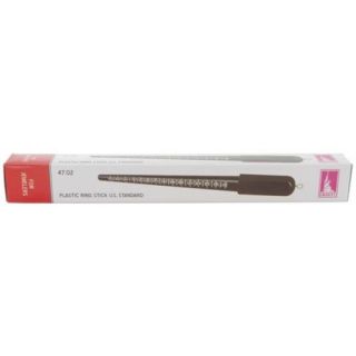 Beadsmith RS15 12'' Long Grooved Plastic Ring Stick   Black