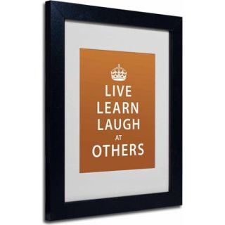 Trademark Fine Art "Laugh at Others II" Canvas Art by Megan Romo, Black Frame