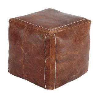 Signature Design by Ashley Vintage Brown Pouf   Shopping