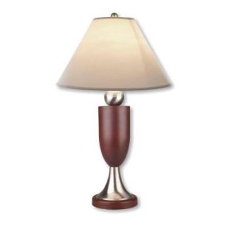 ORE International Modern Ball 30 in. Outdoor Silver/Rosy Brown Table Lamp 8196