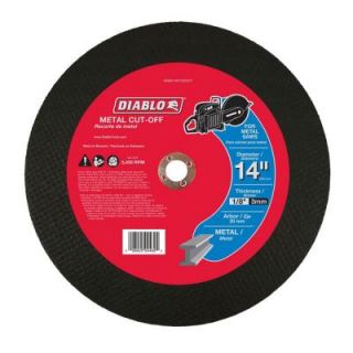 Diablo 14 in. x 1/8 in. x 20 mm Metal High Speed Cut Off Disc DBD140125G01F