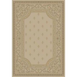 Concord Global Trading Imperial Fleur De Lys Ivory 7 ft. 10 in. x 10 ft. 10 in. Area Rug 12427