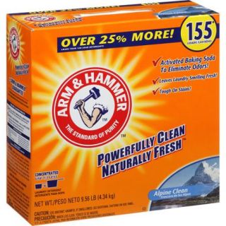 Arm & Hammer Alpine Clean Powder Laundry Detergent, 9.56 lbs