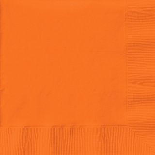 Creative Expressions Luncheon Napkins 50 Pack, Sunkissed Orange