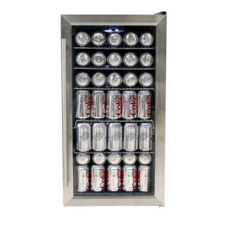 Whynter 27 Bottle or 117 (12 oz.) Can Beverage Refrigerator in Stainless Steel BR 125SD