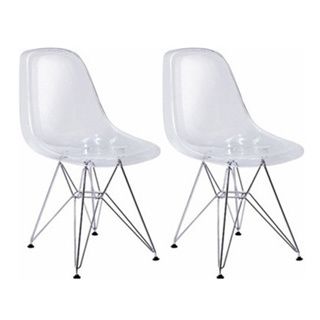 Paris Tower Acrylic Side Chair (Set of 2)   17151890  