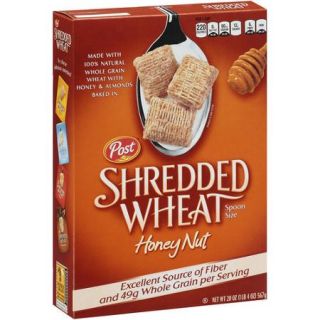 Post® Shredded Wheat Spoon Size® Honey Nut Cereal 20 oz. Box