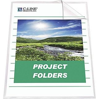 C Line Clear Project Folders, Letter Size, 25/Box