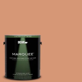 BEHR MARQUEE 1 gal. #M210 5 Candied Yams Semi Gloss Enamel Exterior Paint 545401