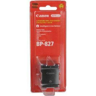 Used Canon BP 827 Lithium Ion Battery Pack (2670mAh) 3185B002
