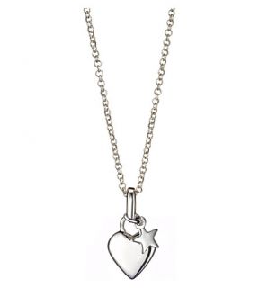 MOLLY BROWN   Mb ds heart  star necklace