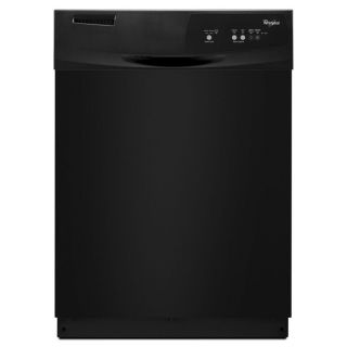 Whirlpool 63 Decibel Built in Dishwasher (Black) (Common: 24 in; Actual: 23.875 in)