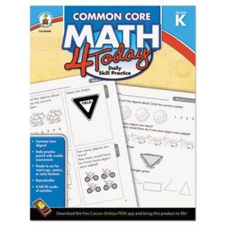 Common Core 4 Today Workbook, Math, Kindergarten, 96 pages