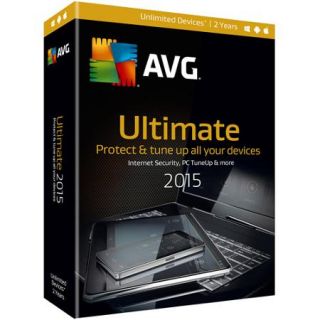Avg ULT15N24EN AVG Ultimate 2015 Unlimited Devices   2 Years