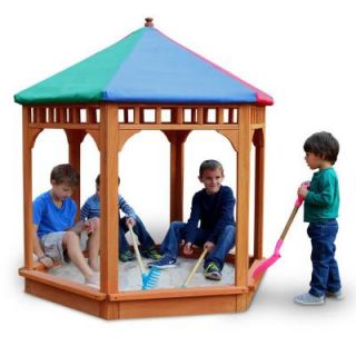 Gorilla Playsets 5 1/2 ft. x 5 1/2 ft. Play Zee Bo with Covered Sandbox 02 3004