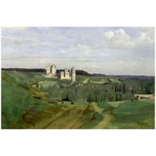 Trademark Fine Art 22 in. x 32 in. View of Chateau de Pierrefonds, 1840 Canvas Art BL0212 C2232GG