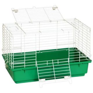 Little GIANT 24.5 in. Wire with Plastic Tray Rabbit Cage 22610216