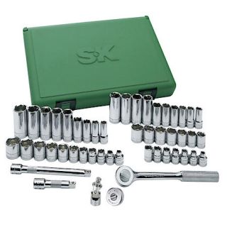 SK 49 Piece 3/8" Drive 6 Point Fractional/Metric Socket Set with Universal Joint SKT94549