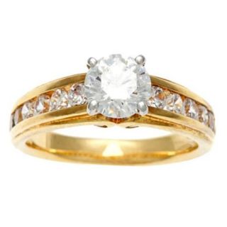 Sofia 14k Yellow Gold 1 3/4ct TDW Certified Diamond Engagement Ring (H I, I1) Size   5
