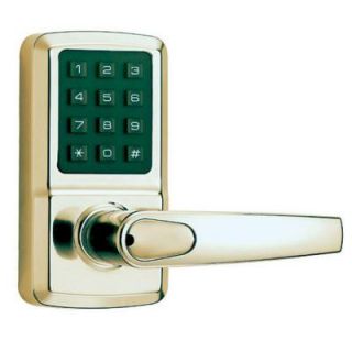 Privex Single Cylinder Lifetime Brass Digital Lever with Milton Left Handed SK500 MO PVD LH