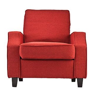SEI Parkdale Polyester Arm Chair, Cherry Red
