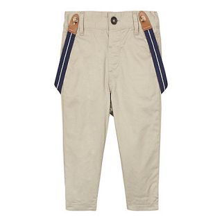 J by Jasper Conran Designer babies natural twill trousers with braces