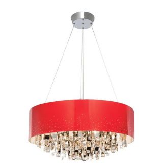 Kichler Lighting Vallo Collection Contemporary 12 light Chrome and Red