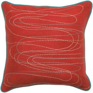 Artistic Weavers StitchedA 18 in. x 18 in. Decorative Down Pillow StitchedA 1818D