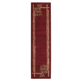 Home Decorators Collection Bamboo Red 2 ft. 6 in. x 10 ft. Runner 3241460110