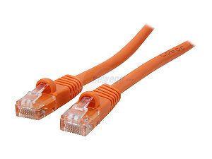 Coboc CY CAT5E 05 OR 5ft.24AWG Snagless Cat 5e Orange Color 350MHz UTP Ethernet Stranded Copper Patch cord /Molded Network lan Cable